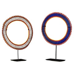 Zwei Zulu's Perlenhalsbänder
