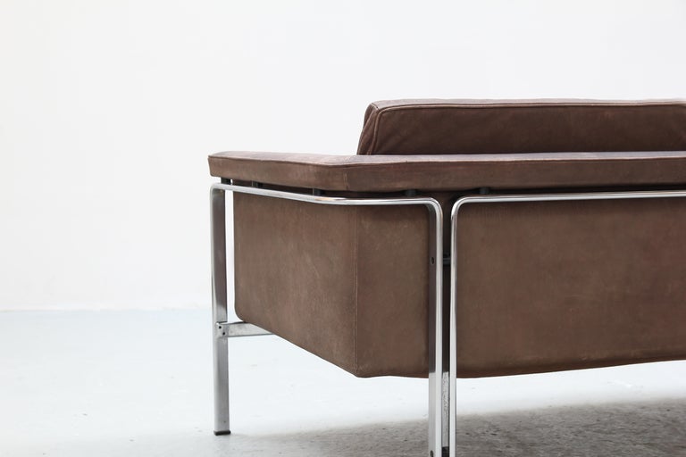 20th Century Two-Seat Sofa by Horst Bruning for Alfred Kill International Leather, 1968 For Sale
