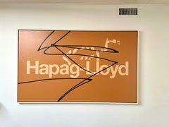 "Hapag Lloyd" Abstract Painting 36" x 60" inch by Ty Joseph