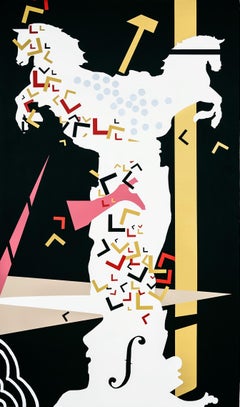 "Victoria" Cuadro abstracto 78" x 46" pulgadas by Ty Joseph