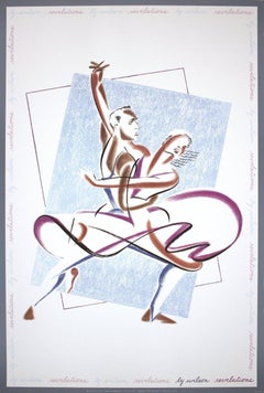 1991 Ty Wilson 'Revelations' African American Pastel, Brown, Blue USA Offset
