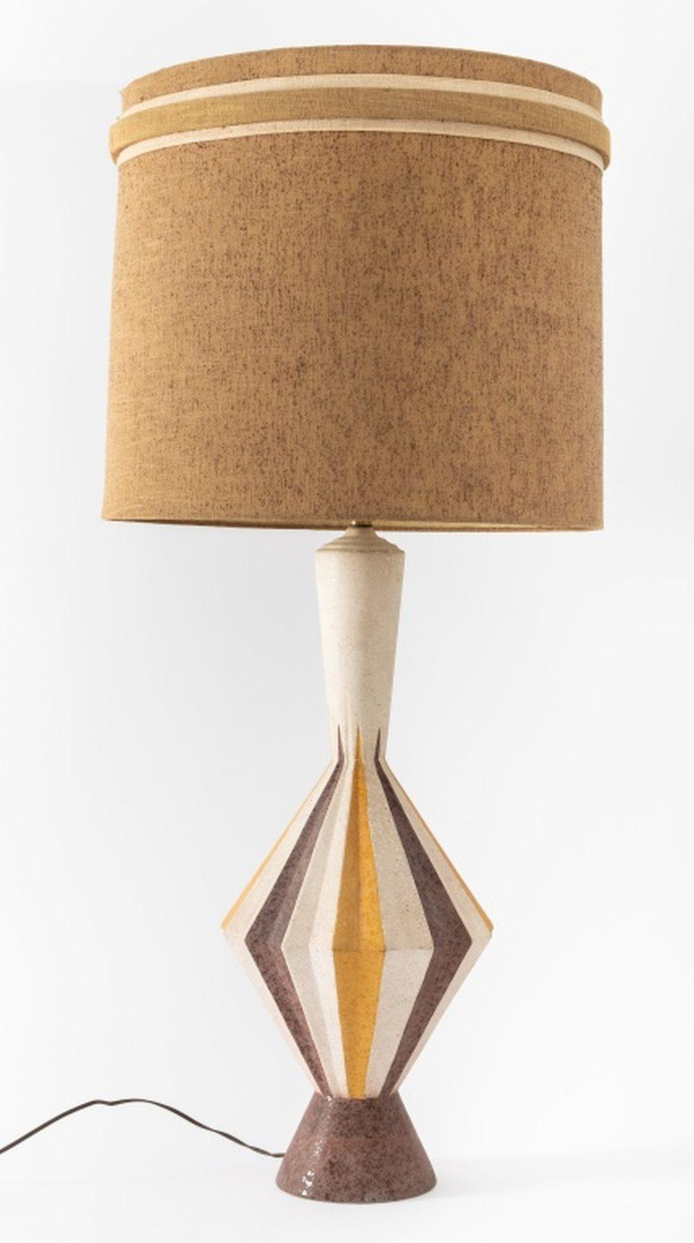 Tye of California Ceramic Table Lamp, 1957 In Good Condition For Sale In Astoria, NY