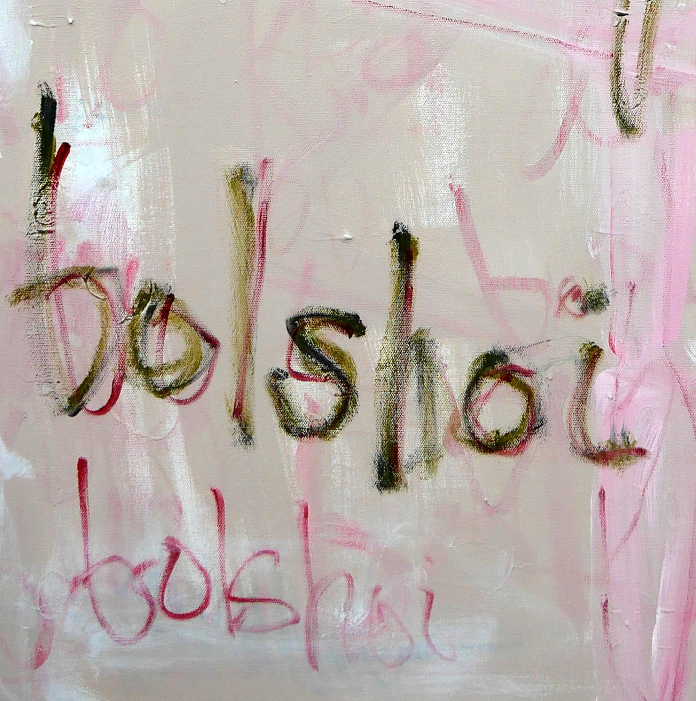 Zeitgenössisches abstraktes Pop-Art-Gemälde einer rosa Ballerina, Bolshoi-Ballerina  im Angebot 7