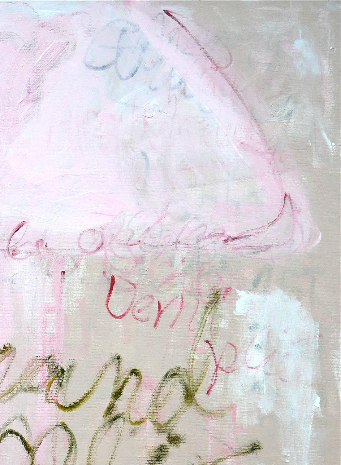 Zeitgenössisches abstraktes Pop-Art-Gemälde einer rosa Ballerina, Bolshoi-Ballerina  im Angebot 2