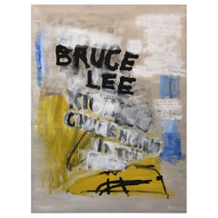 "Bruce Lee" Contemporary Abstract Pop Art Martial Arts / Karate Movie Painting