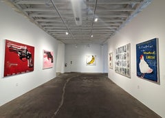 "Chicken" Contemporary Abstract Pop Art Music Inspired Animal Painting