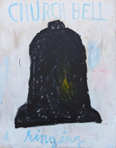 "Church Bell Ringing" Contemporary Gestural Western Abstract Painting
