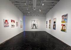 "Elizabeth Montgomery- TV Guide" Contemporary Abstract Pop Art Magazine Painting