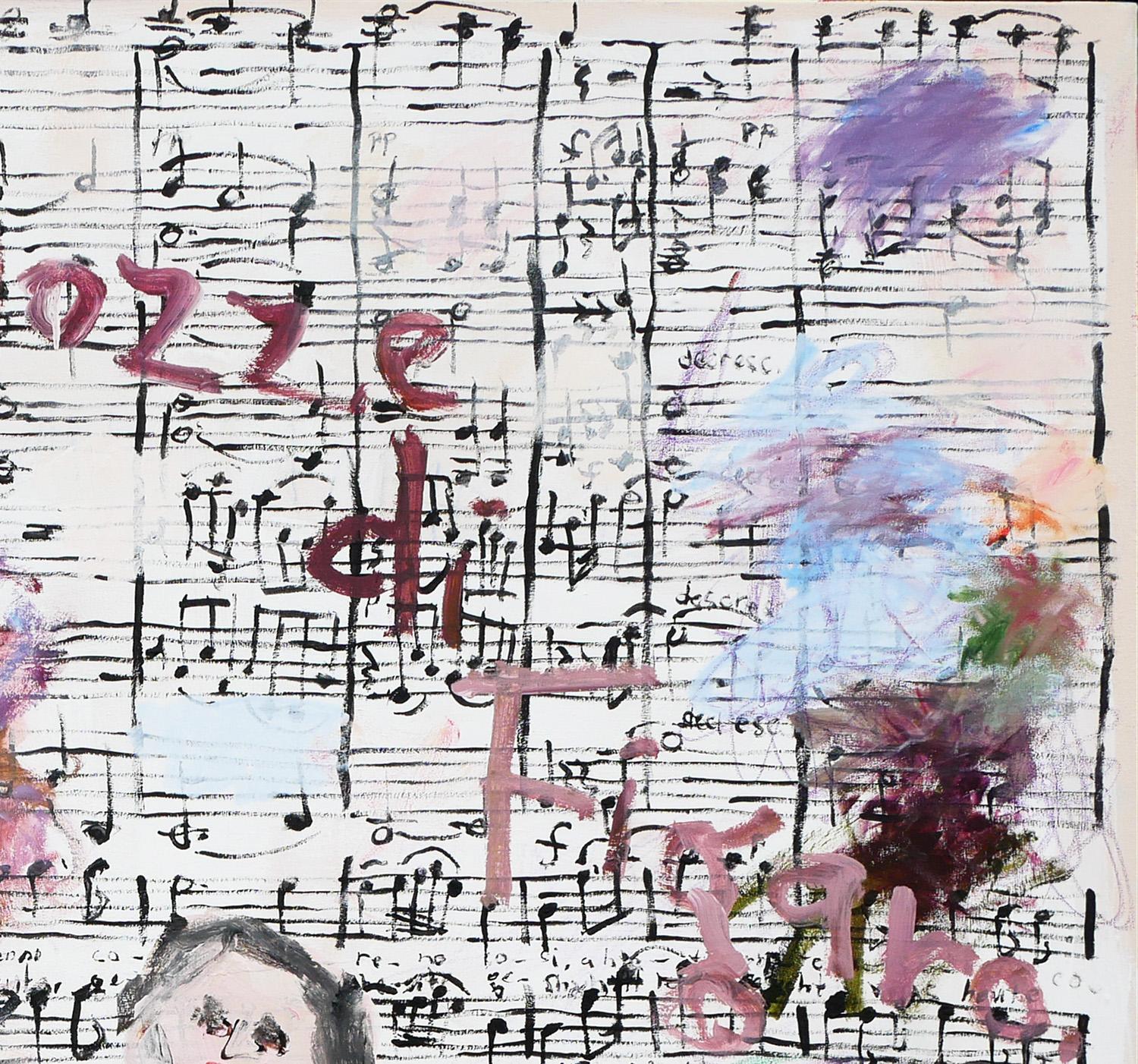 Zeitgenössisches abstraktes Pop-Art-Gemälde „Le Nozze di Figaro“ aus Blech im Angebot 1