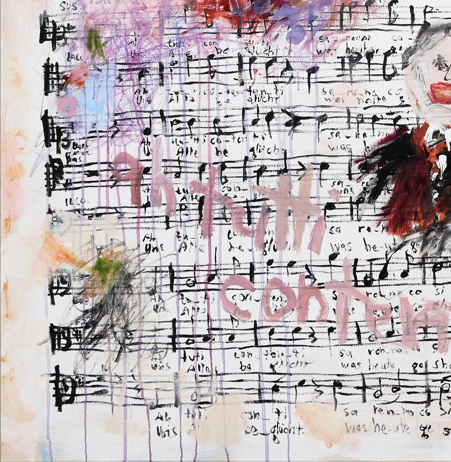 Quadro pop art contemporaneo dell'artista texano/messicano Tyler Casey. L'opera presenta un dipinto figurativo astratto ispirato all'opera italiana del 1786 