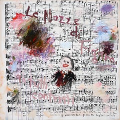 "Le Nozze di Figaro" Contemporary Abstract Pop Art Painting of Sheet Music