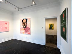 "Mao (Pink)" Contemporary Abstract Pop Art Portrait Painting