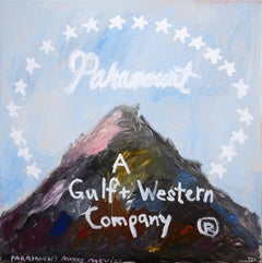 "Paramount Pictures" Contemporary Abstract Pop Art Painting of Film Company Logo