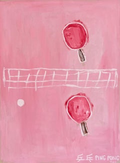 "Ping Pong (Pink)" Contemporary Abstract Pop Art Painting