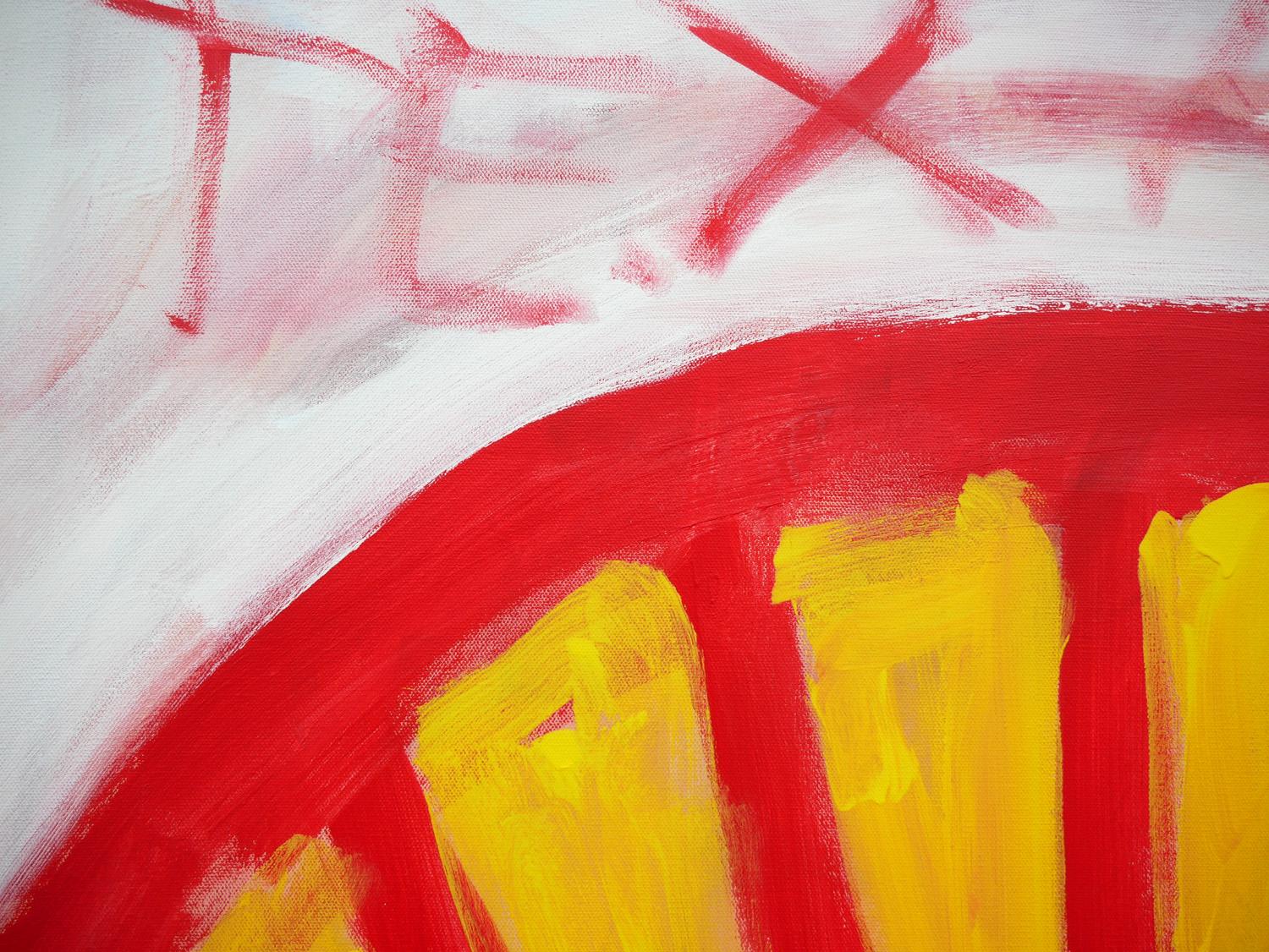 „Shell“ Zeitgenössisches abstraktes Pop-Art-Gemälde eines Logos der Oil and Gas Company im Angebot 2