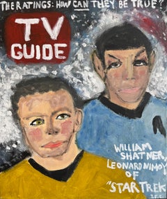 "Star Trek- TV Guide" Contemporary Abstract Pop Art Magazine Cover Painting