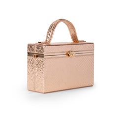 Tyler Ellis Scatola Ava in pitone oro rosa Hardware oro rosa