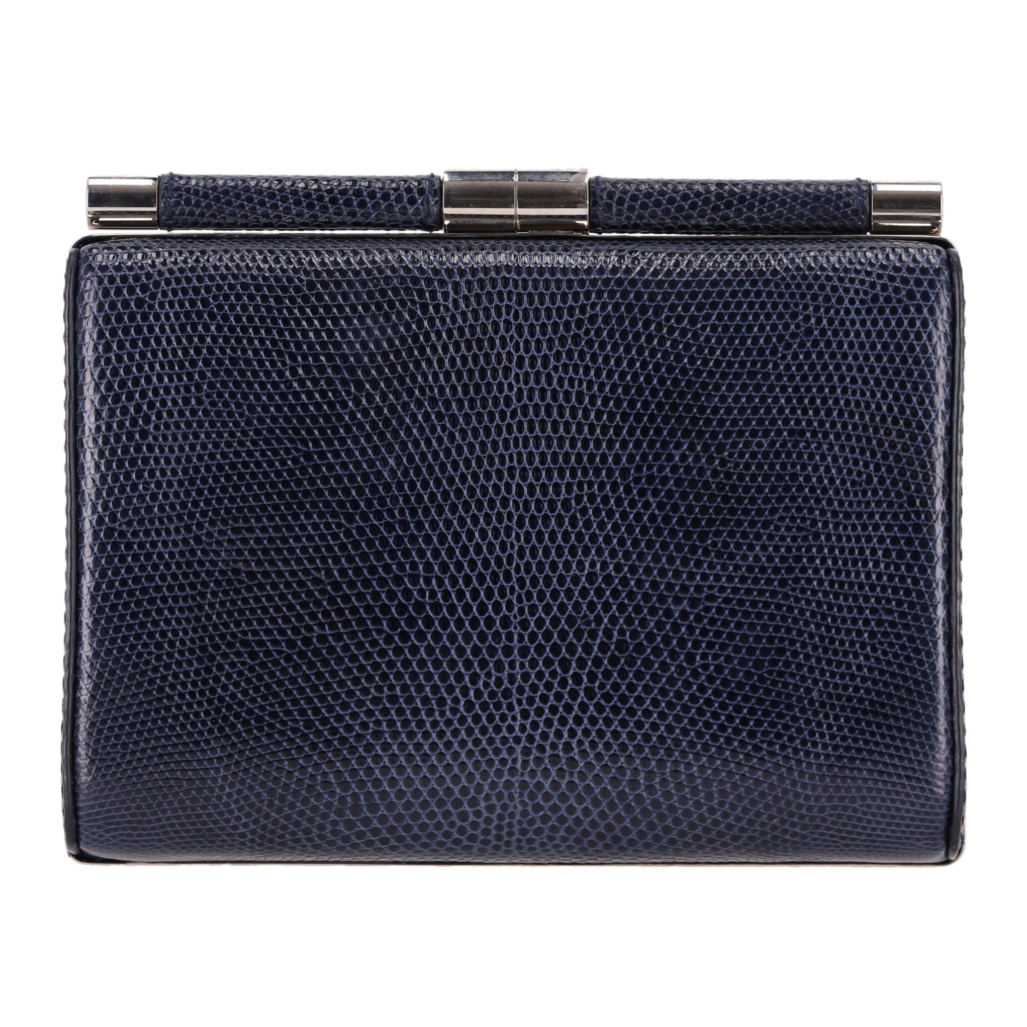 Pochette in pelle di lucertola Tyler Ellis con tracolla a catena In condizioni ottime in vendita a London, GB