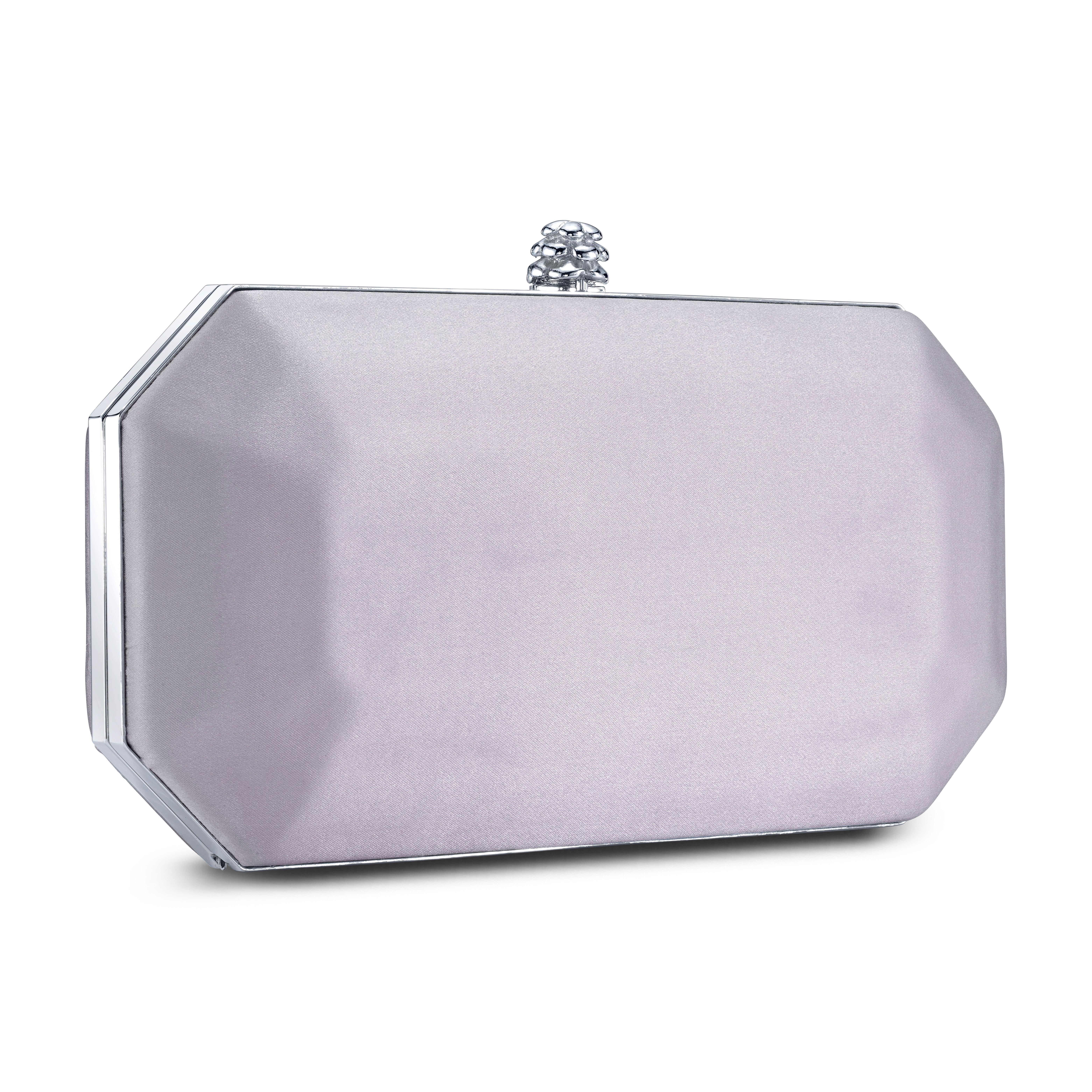 light purple clutch bag