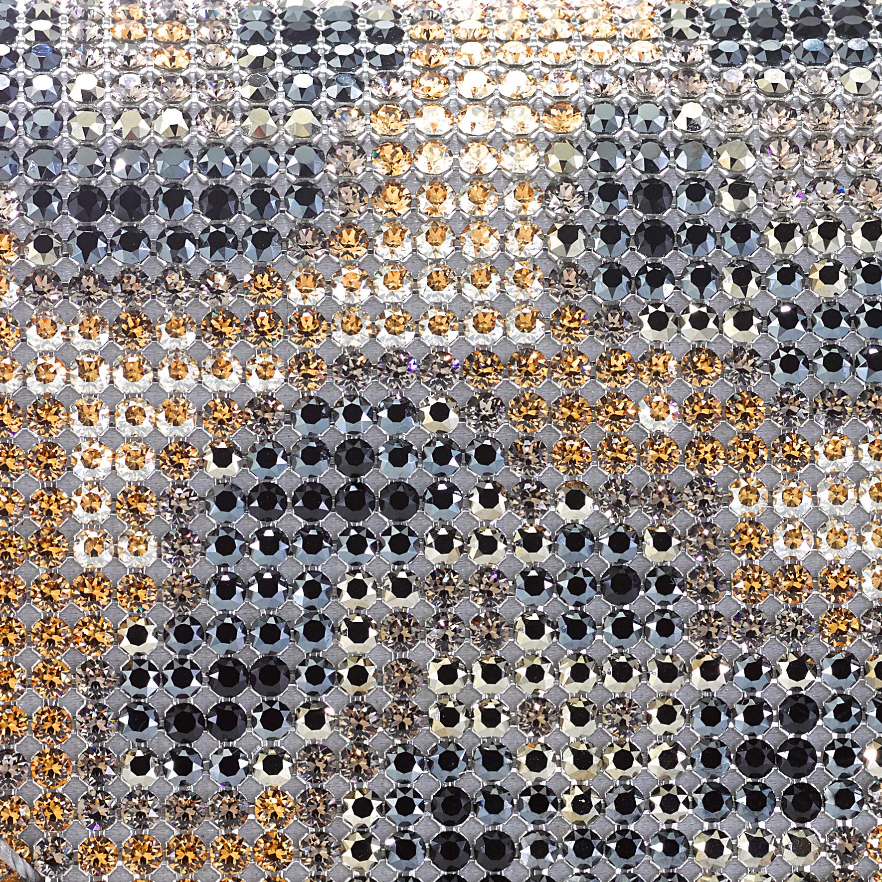 TYLER ELLIS Veronica Pochette léopard en maille fine avec cristaux Swarovski Pour femmes en vente