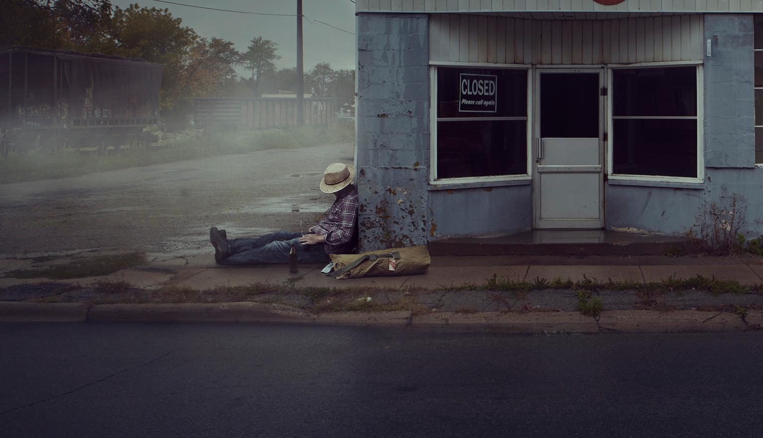 Weary Hobo - Photograph by Tyler Gray