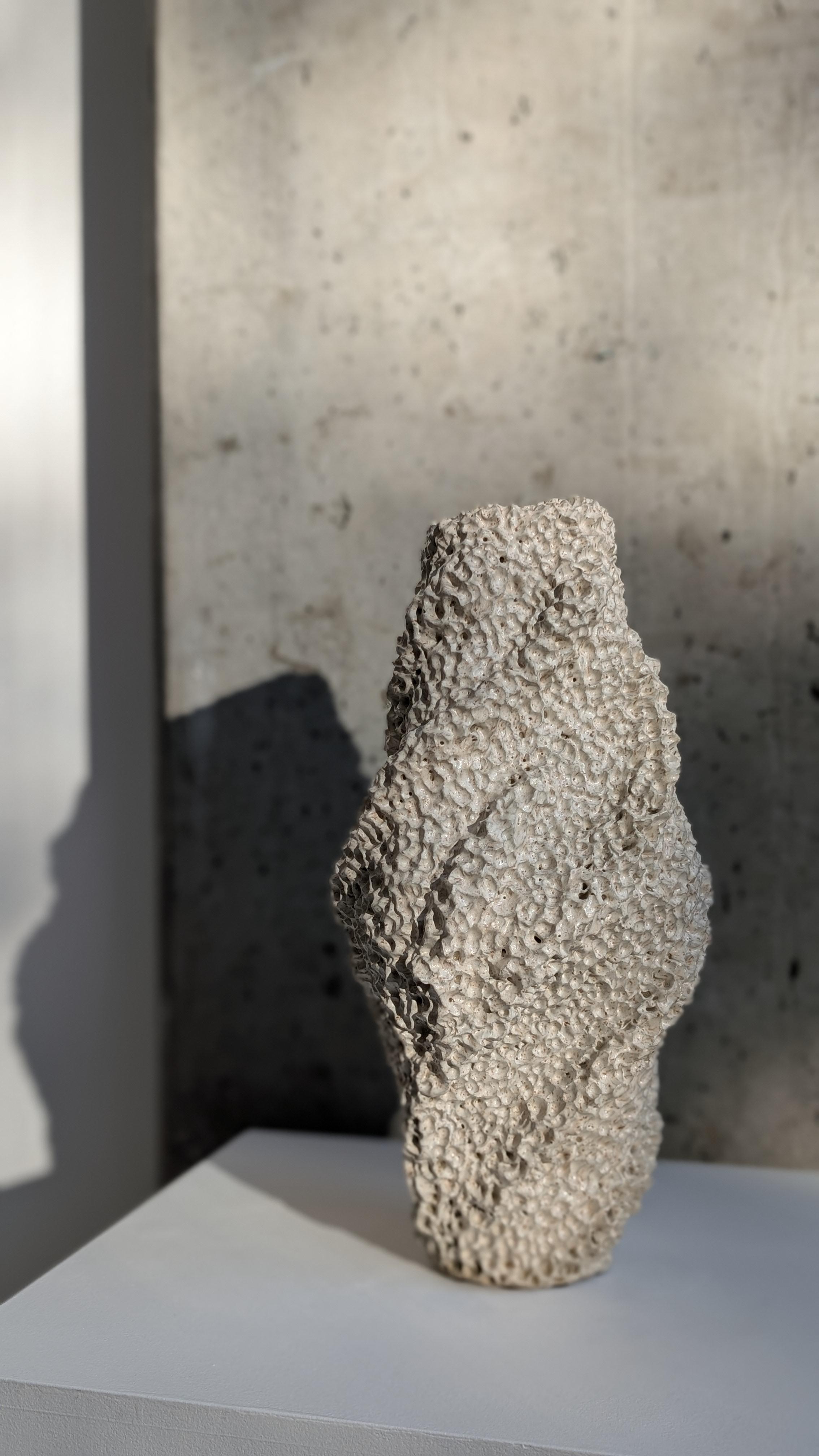 PNW Vessel 151 - Gray Abstract Sculpture by Tyler James Goin