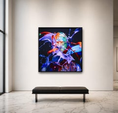 Acryl, Serie „PAINT“, 60 x 60 Zoll (150 x 150 cm), gerahmt von Tyler Shields