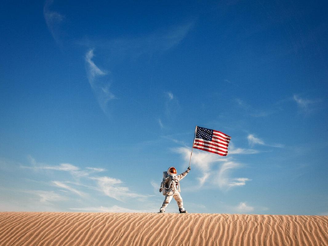 Tyler Shields Landscape Photograph - American Flag II (20" x 30")