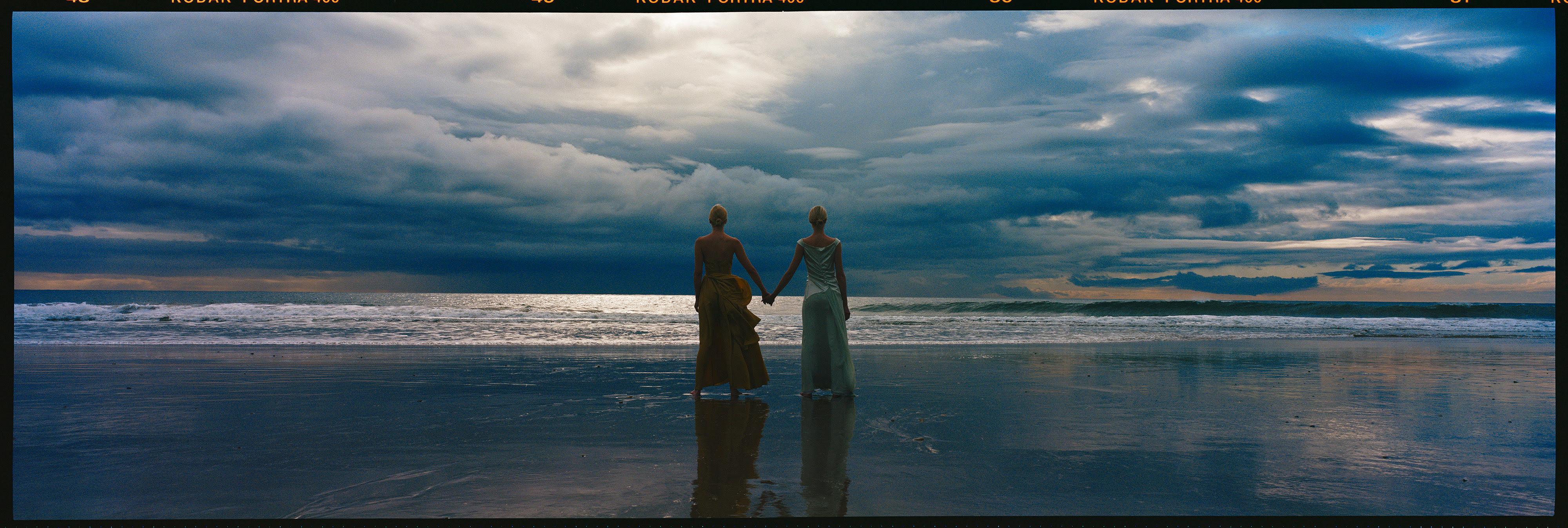 Tyler Shields Color Photograph - At The Oceans Edge (30" x 90")