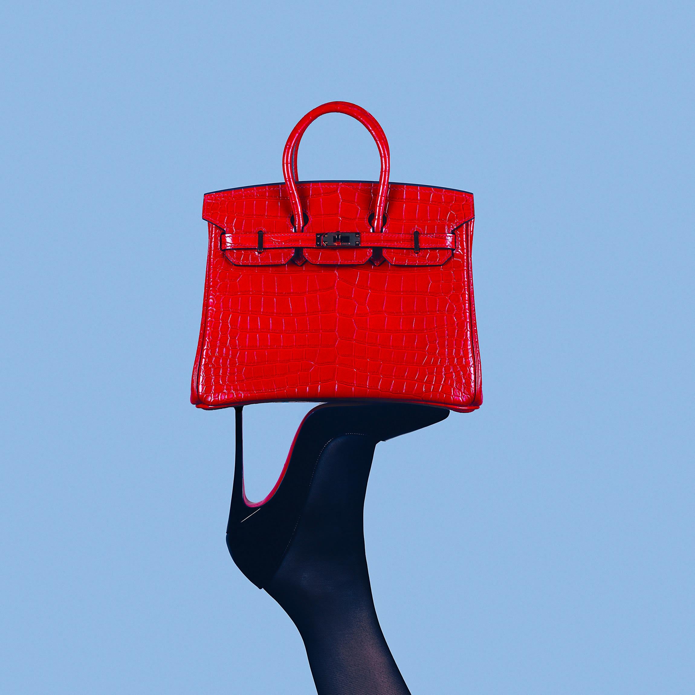 Tyler Shields Color Photograph - Birkin High Heel (30" x 30")