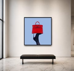 Birkin High Heel, 60 x 60 inches (150x150cm) Photograph by Tyler Shields FRAMED