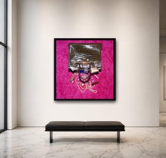 „Birkin Spill“, Serie „INDULGENCE“, 60 x 60 Zoll (150 x 150 cm), gerahmt