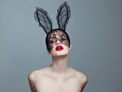 Bunny II, Photography, Story teller, rabbit ears, lace