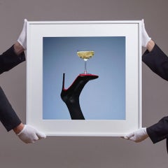 Champagne high heel by Tyler Shields (photograph framed)