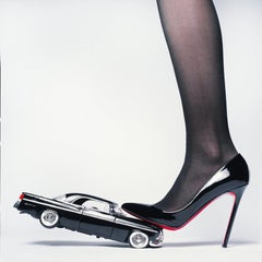 Chrysler Heel - Heel crushing a Car, Fine Art Photography