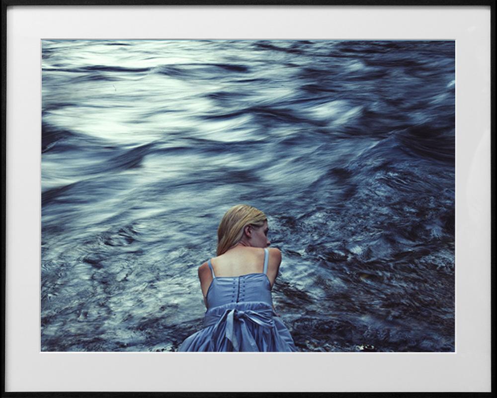 Tyler Shields Color Photograph - Down stream of the river house
