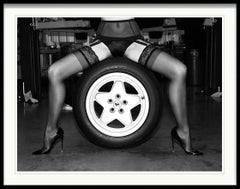 Ferrari tire change by Tyler Shields - Framed Photograph