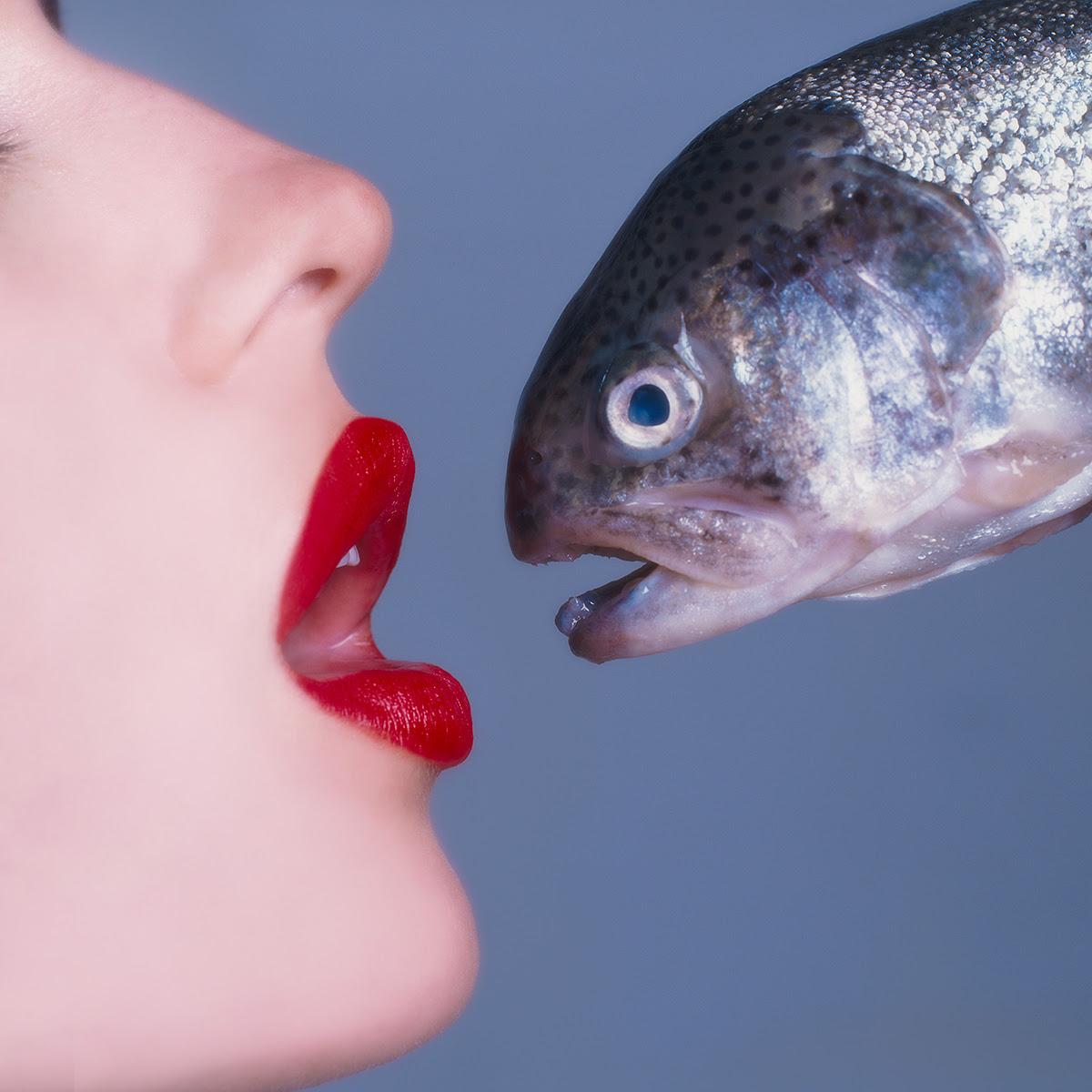 Tyler Shields Figurative Photograph - Fish (18" x 18")