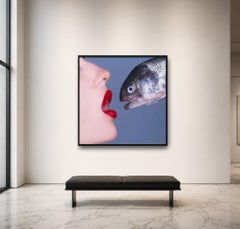 „Fish“, 60 x 60 Zoll (150 x 150 cm), Fotografie von Tyler Shields, gerahmt
