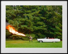 Stampa cromogenica “Flamethrower”, firmata, tiratura di 3 esemplari, 28,5 x 36 pollici