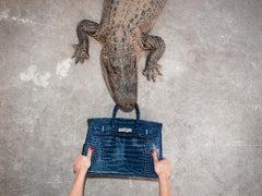 Gator Birkin Hands (22.5" x 30")