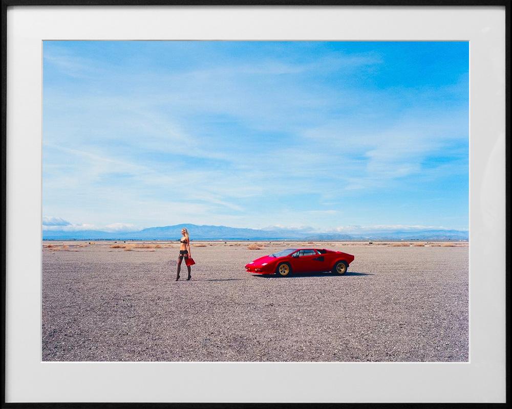 Girl with Lamborghini, Framed Chromogenic Print, Edition of 3