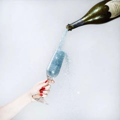 Glitter champagne, colored photography, Fine Art Photography