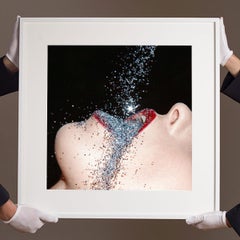 Glitter Pour Chromogenic Print on Archival Paper, Contemporary, 30x30in