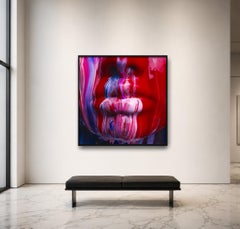 High Gloss Mouth, 60 x 60 inches (150x150cm) Photograph by Tyler Shields FRAMED
