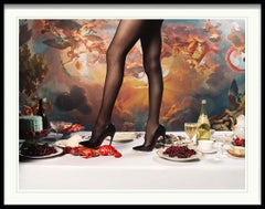 High heel dinner by Tyler Shields - Framed Photograph