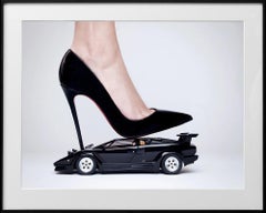 Lamborghini High Heel, Framed, by Tyler Shields