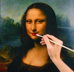 Mona Lisa Make-Up, Mona Lisa getting a glow-up, Fine Art Photography, 2018