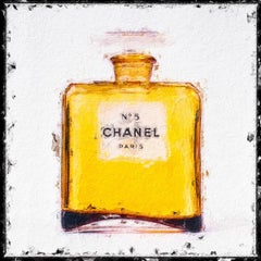 Painted Chanel Bottle 1955 (18" x 18")