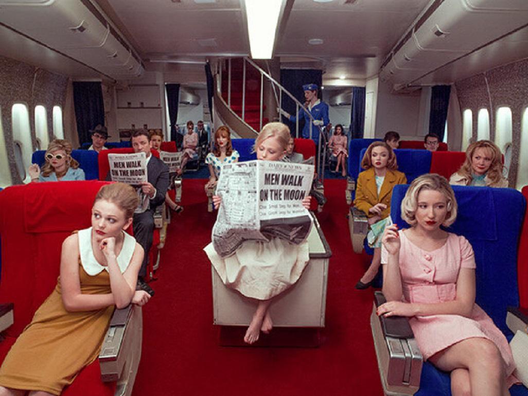 Tyler Shields Color Photograph - Pan Am Flight 62 Moon Landing (45" x 60")